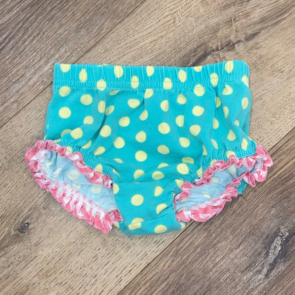 Matilda Jane Polka Dot Bloomers Diaper Cover Ruffles Spring 6-12m